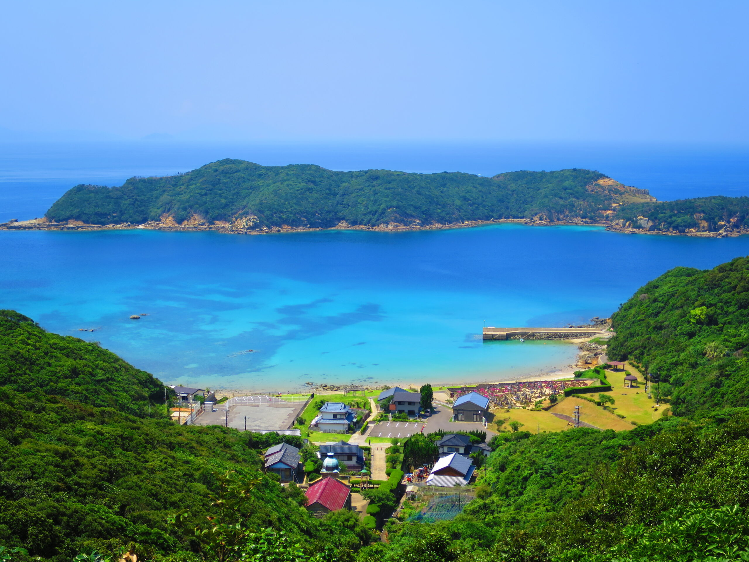 頭ヶ島の集落